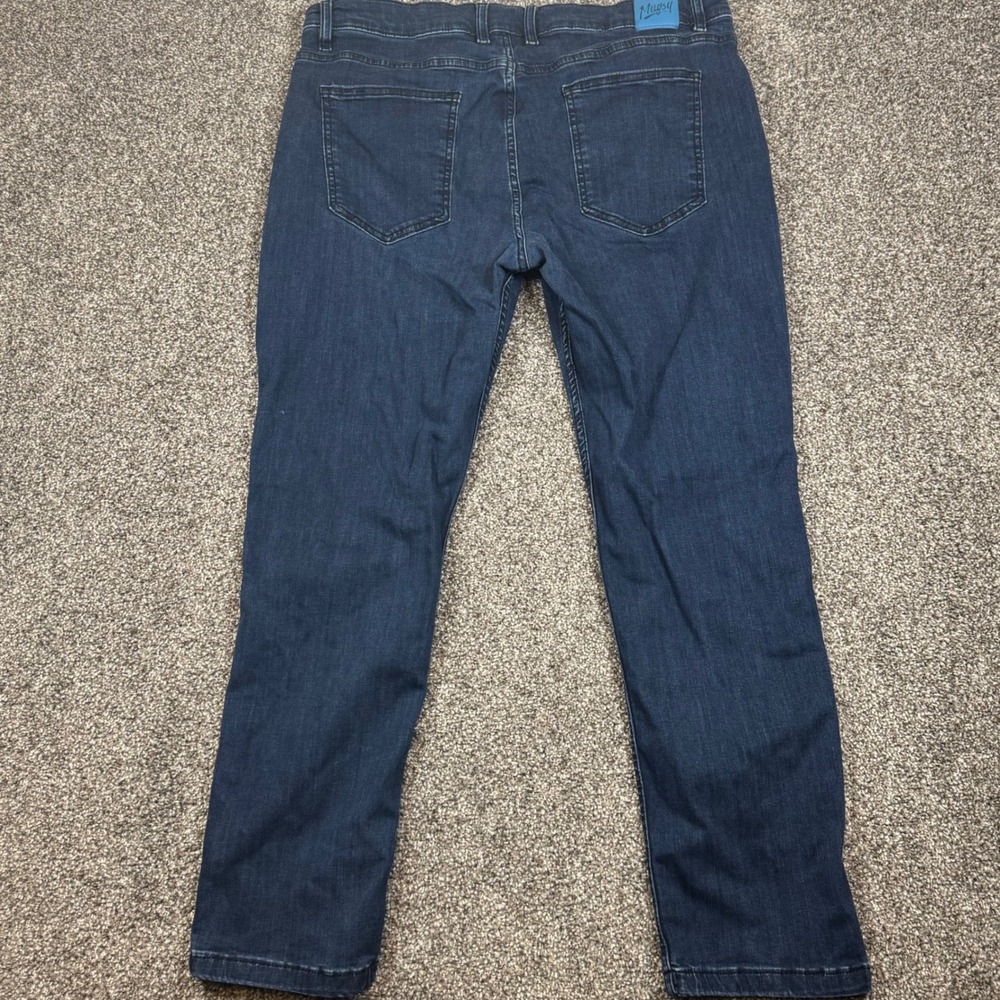 Mugsy Studio Blues Mens Slim Straight Dark Wash Stretch Jeans 40x30 FLX3NSB - Picture 10 of 10